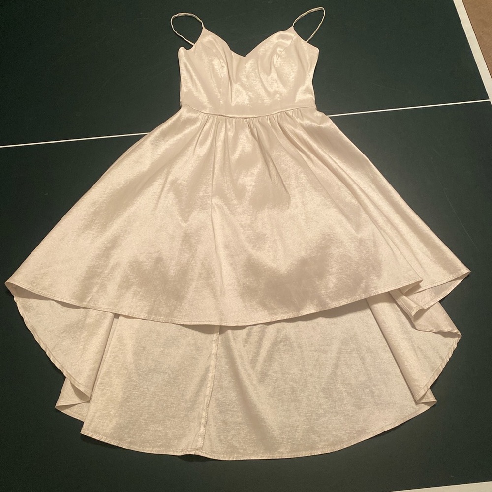 Camille La Vie Short White Prom Dress